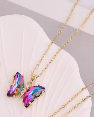“Ethereal Wings” Collection – Enchanted Butterfly Necklaces